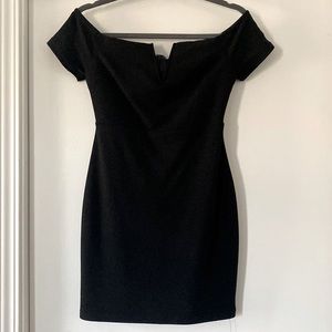 Lulu’s black off the shoulder mini dress size small
